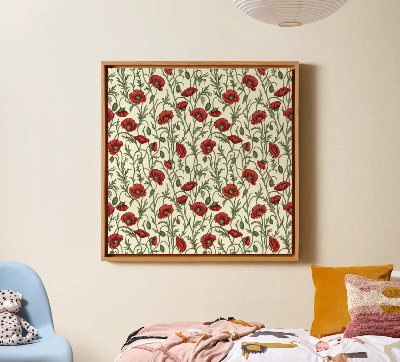 The Poppies tela con Cornice a cassetta da Sunflower Soul Studio