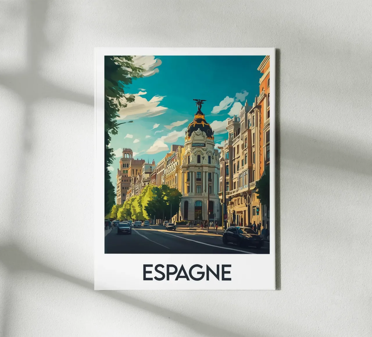 Affiche Espagne tela con Cornice a cassetta da Frame the World