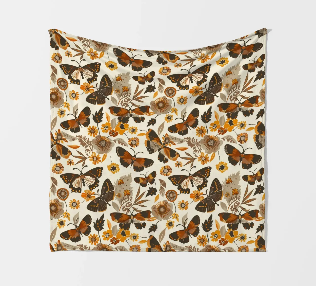 Retro Butterflies coperta in pile da Sunflower Soul Studio
