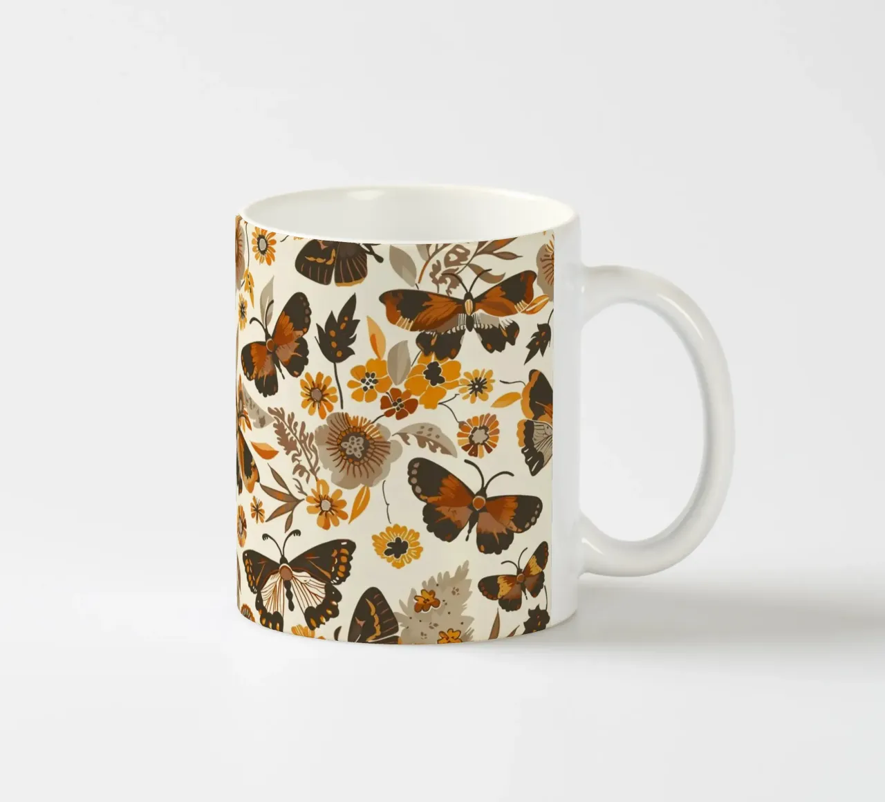 Retro Butterflies tazza in ceramica da Sunflower Soul Studio