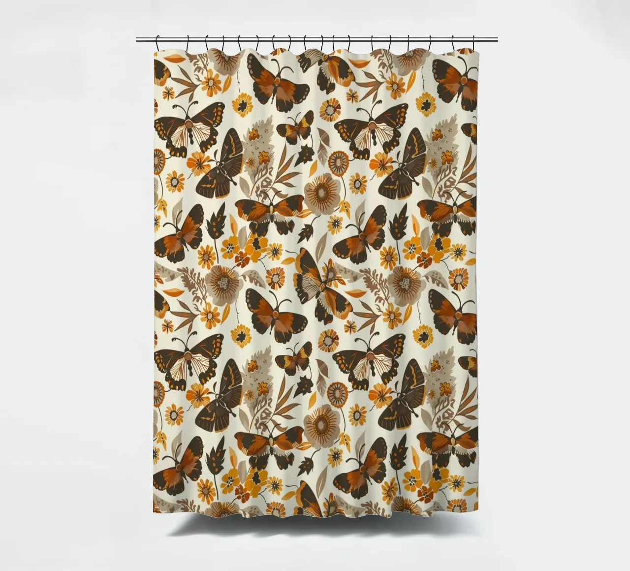 Retro Butterflies tenda da doccia da Sunflower Soul Studio