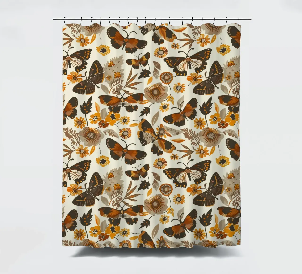 Retro Butterflies tenda da doccia da Sunflower Soul Studio