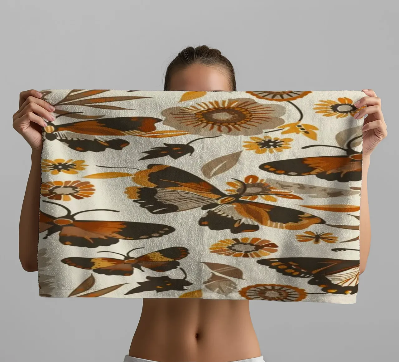 Retro Butterflies asciugamano da bagno da Sunflower Soul Studio