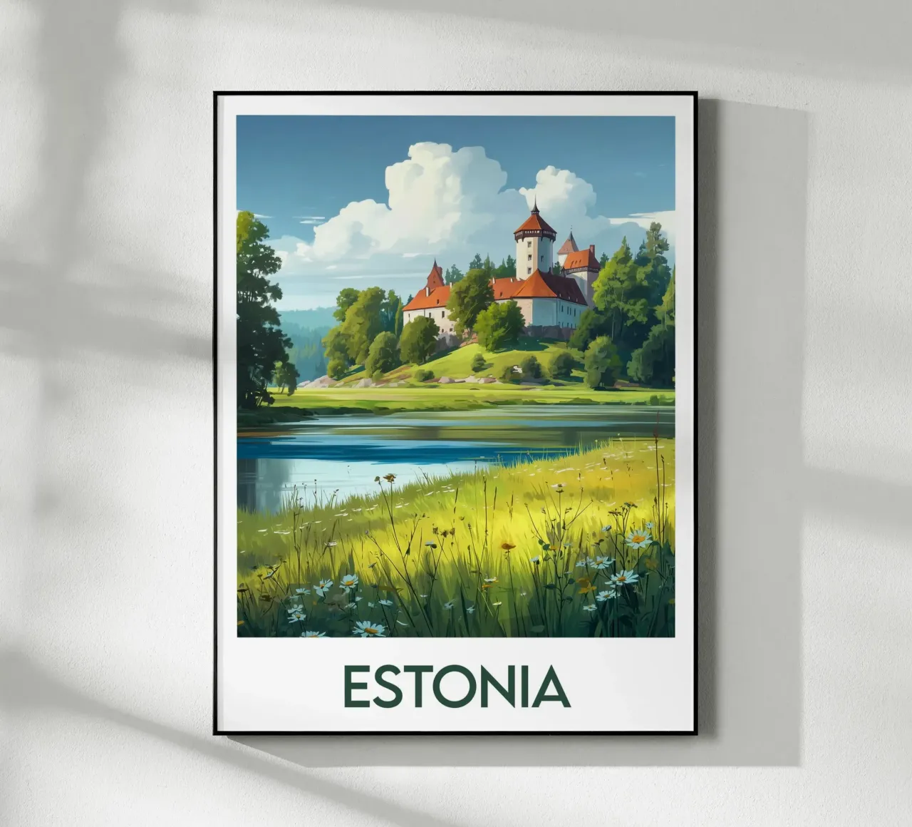 Affiche Estonie plexiglass da Frame the World