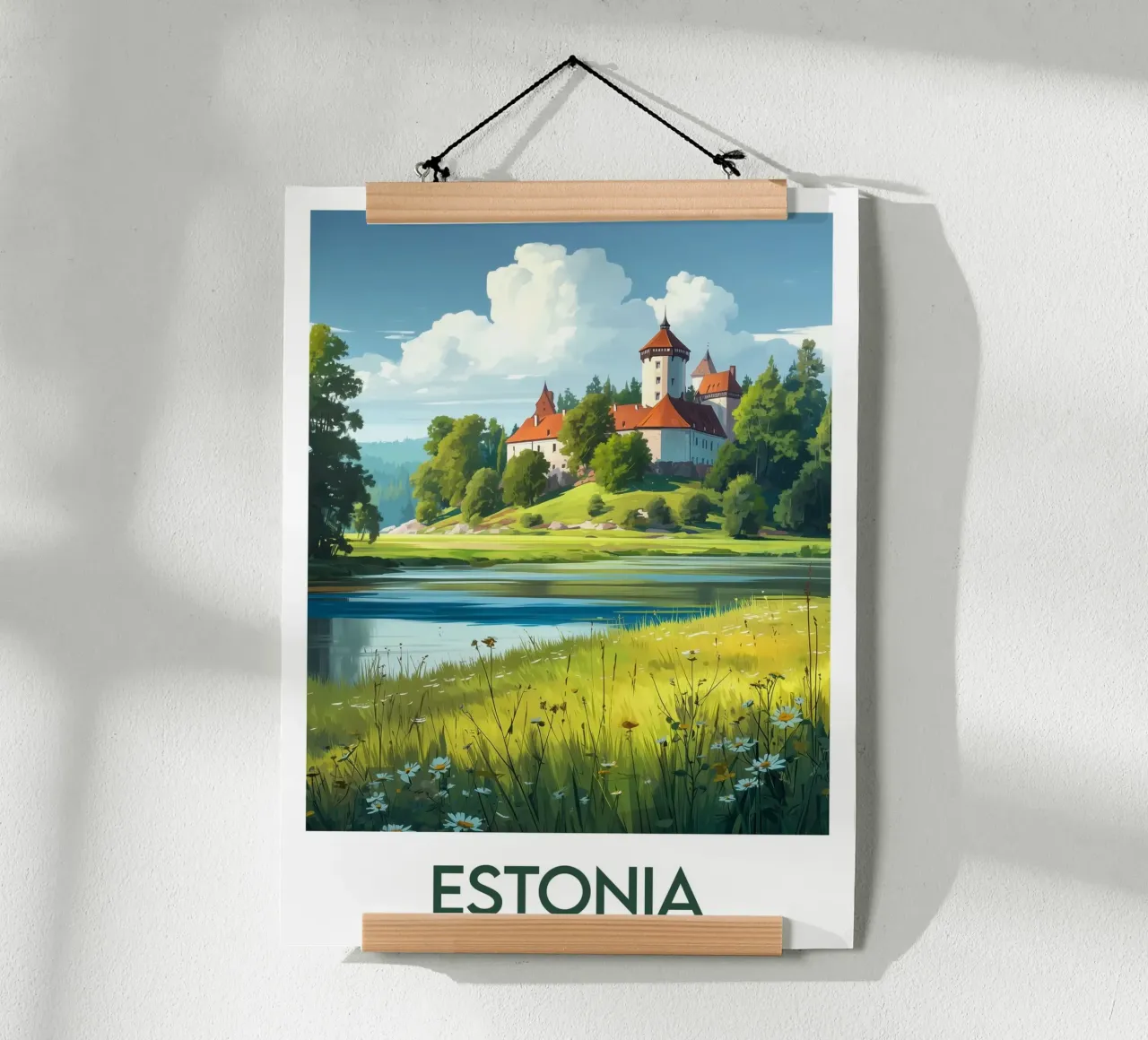 Affiche Estonie poster con telaio in plastica da Frame the World