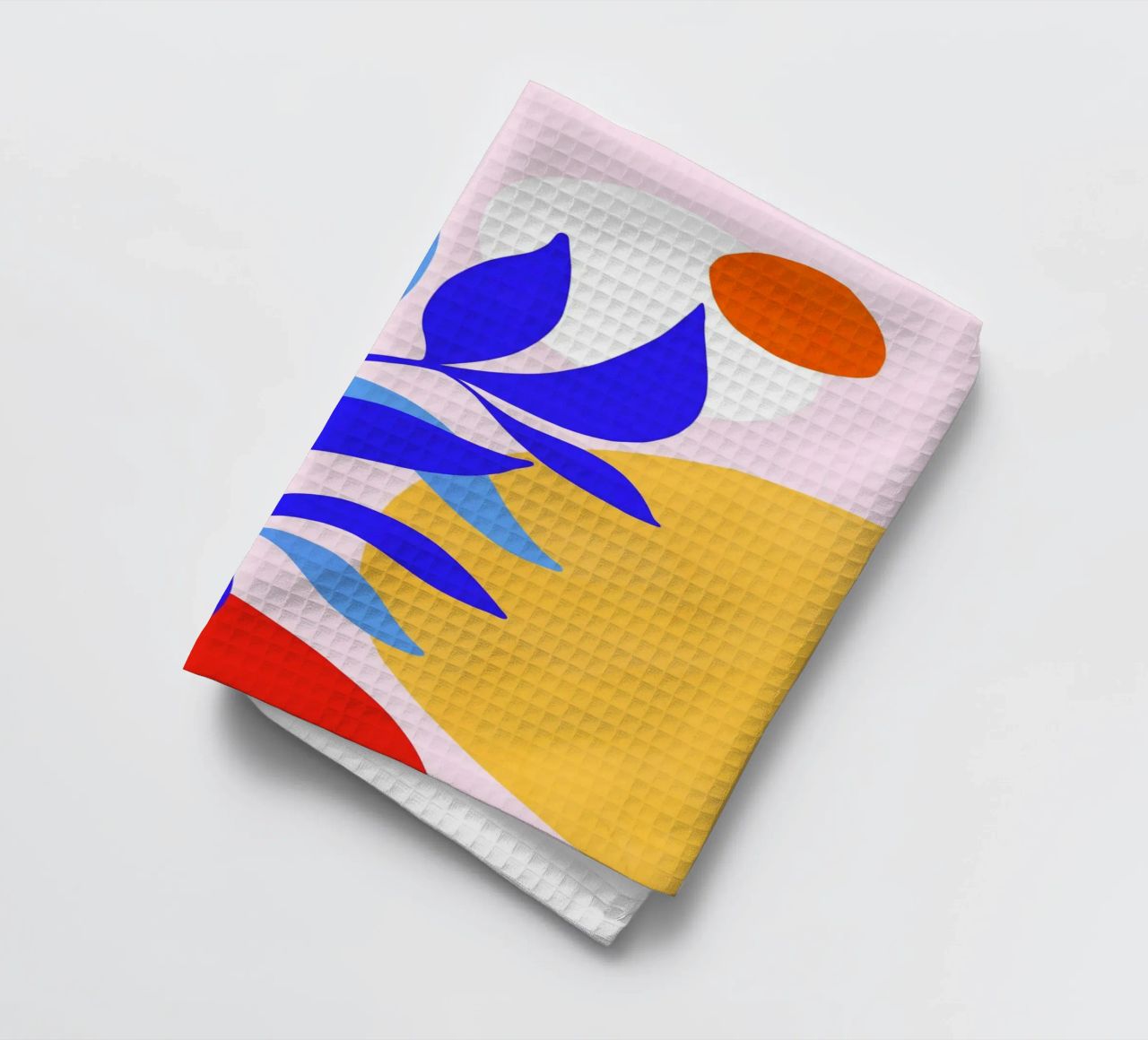 Tropical Flow - Art d'été surréaliste et lumineux 2/2 torchon de Dominique Vari