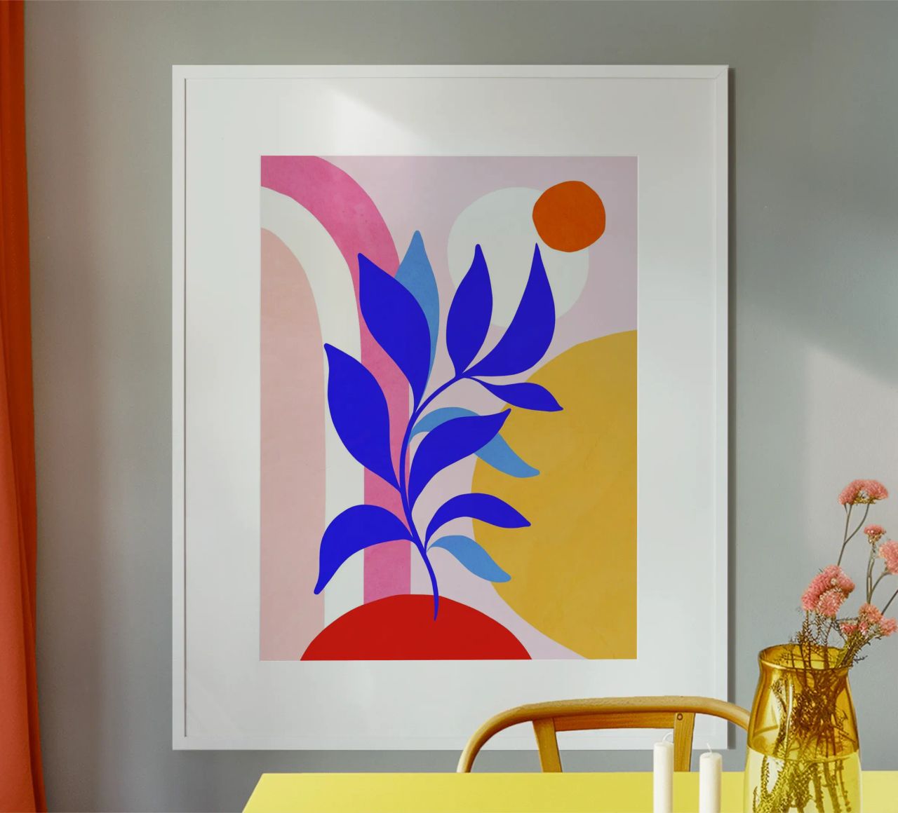 Tropical Flow - Art d'été surréaliste et lumineux 2/2 poster de Dominique Vari