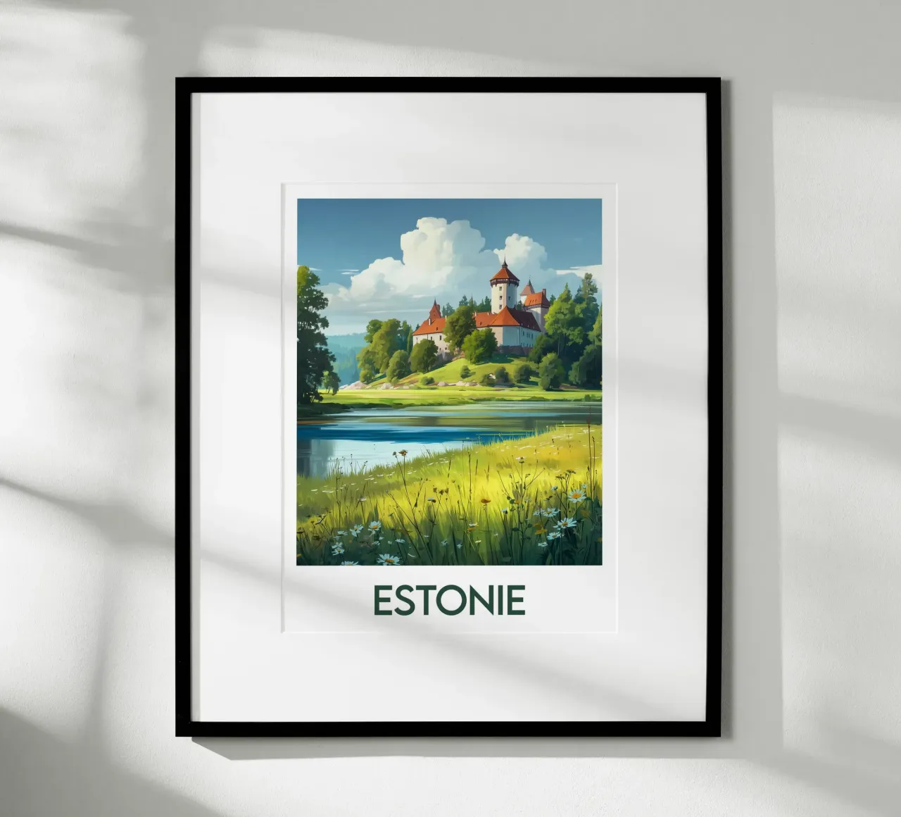 Affiche Estonie poster con telaio in legno da Frame the World