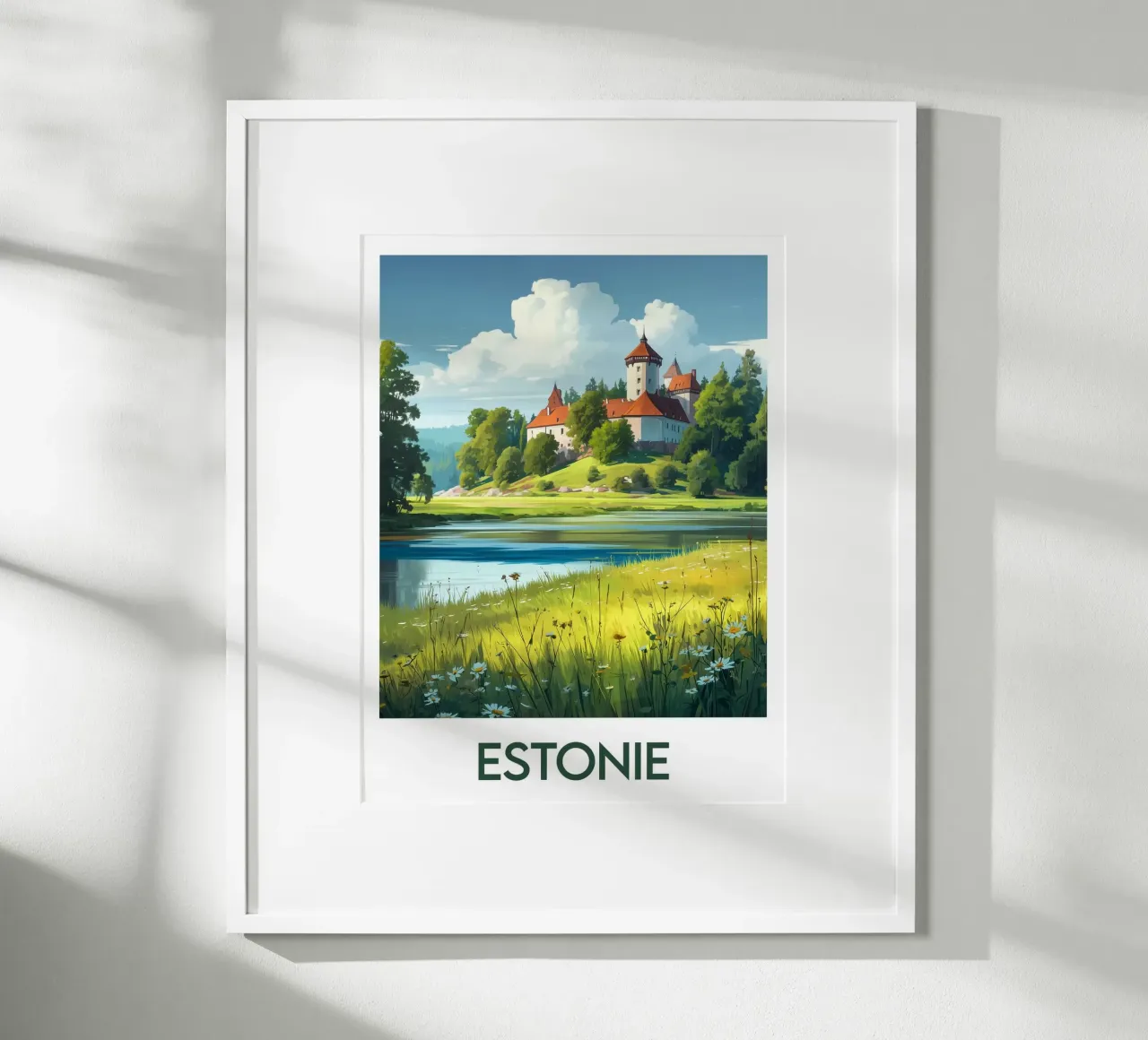 Affiche Estonie poster con telaio in legno da Frame the World