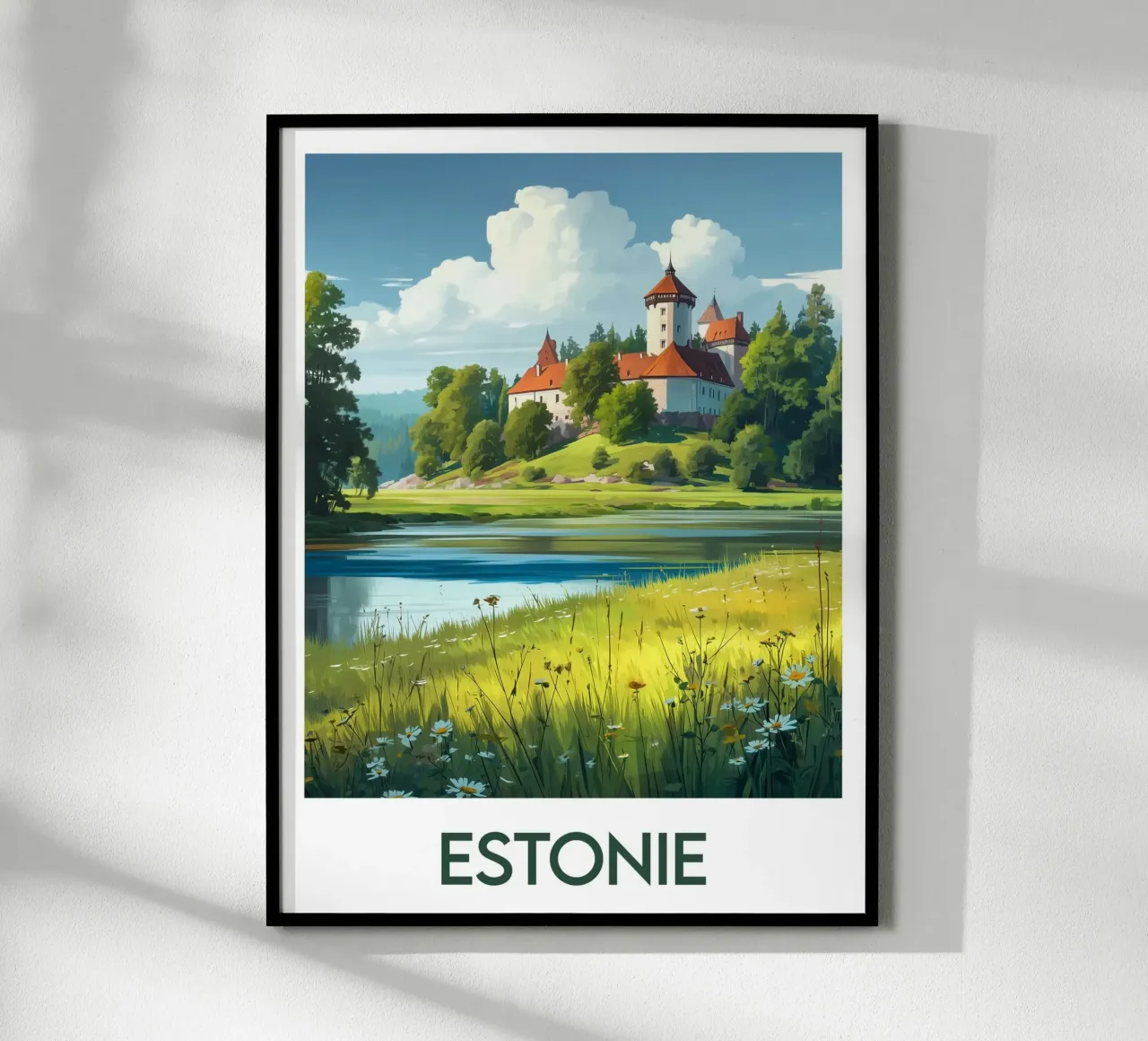 Affiche Estonie poster con telaio in legno da Frame the World