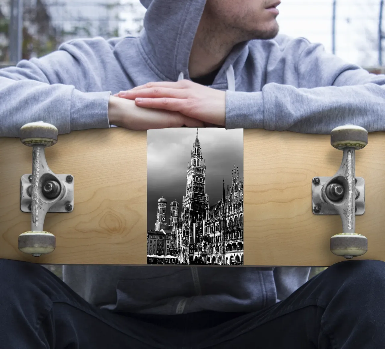 Marienplatz Munich sticker by Dorothea Baur