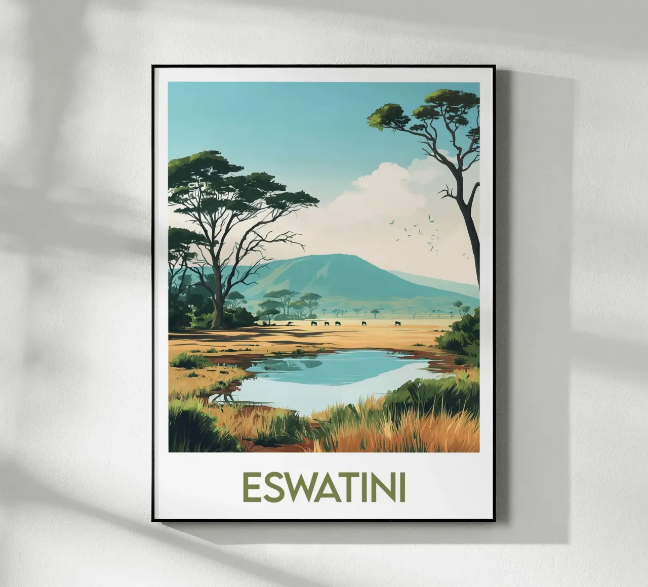 Affiche Eswatini plexiglass da Frame the World