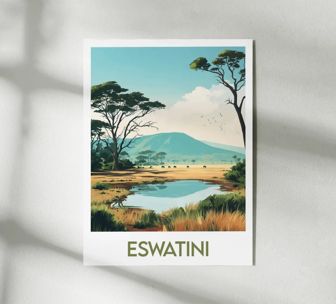 Affiche Eswatini plexiglass da Frame the World