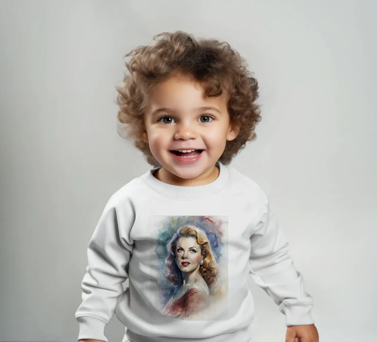Rita Hayworth in acquerello felpa neonato da ARTVI-SHOP