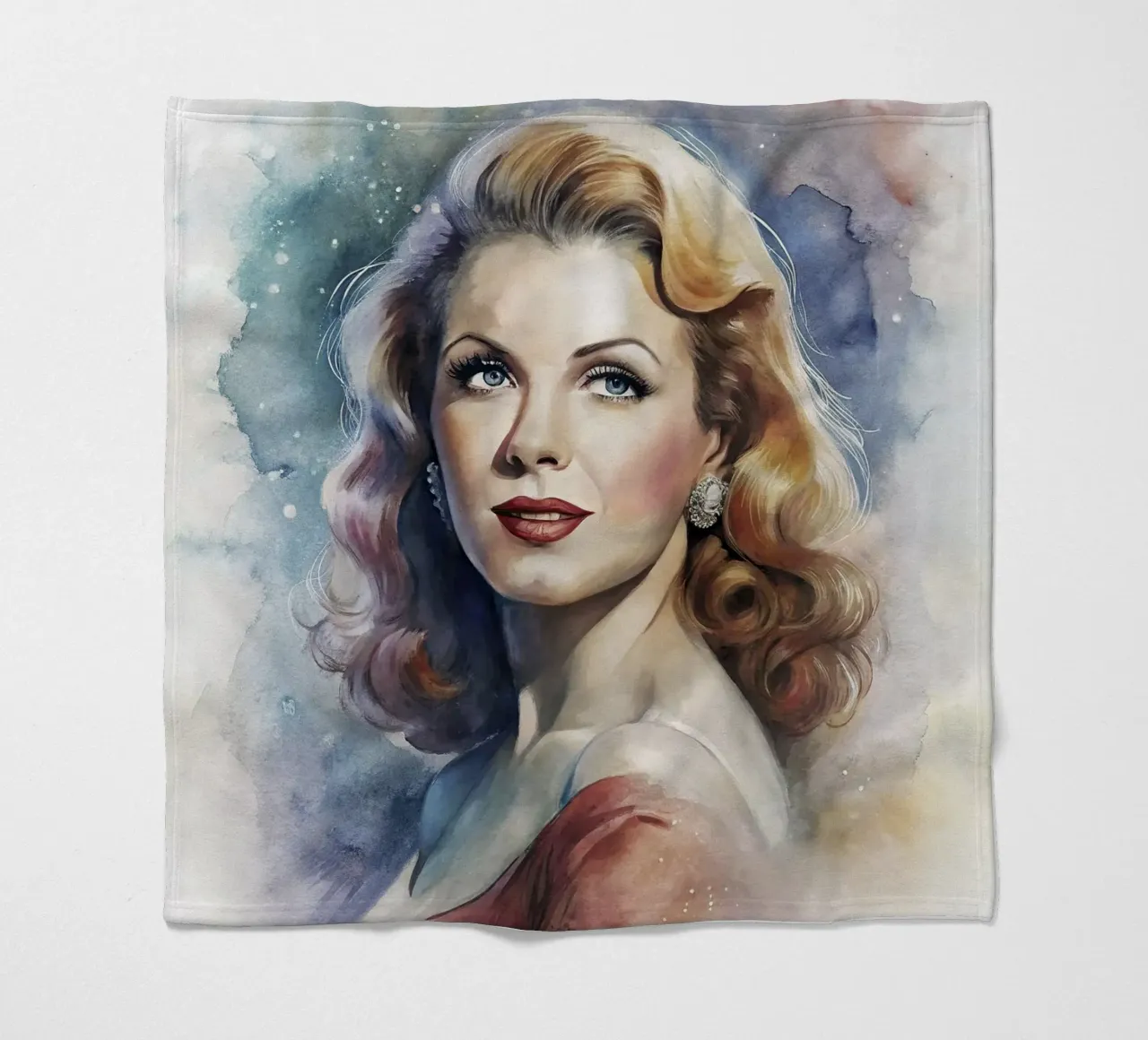 Rita Hayworth in acquerello coperta in pile da 🎁 ARTVI-SHOP