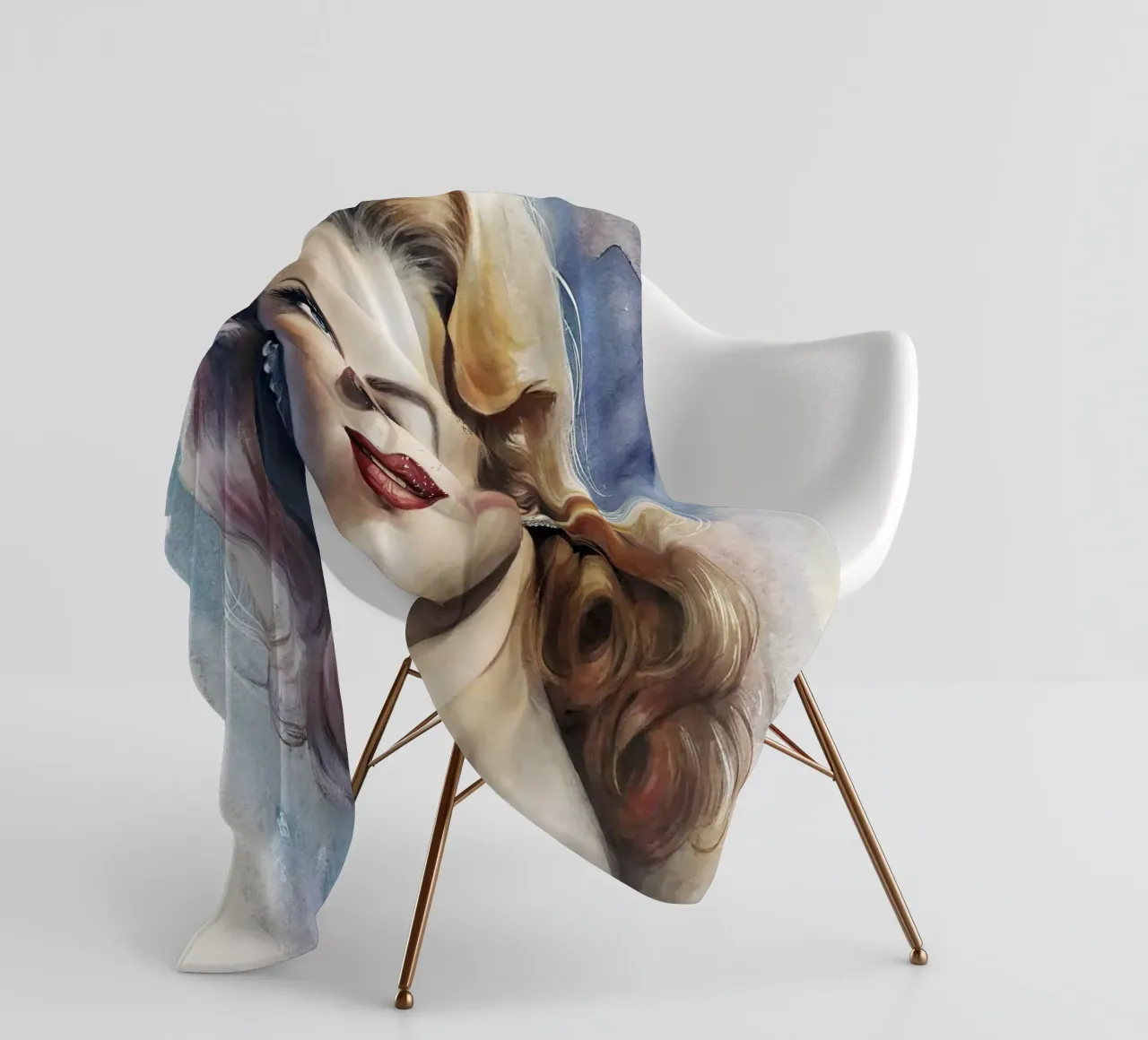 Rita Hayworth in acquerello coperta in pile da 🎁 ARTVI-SHOP