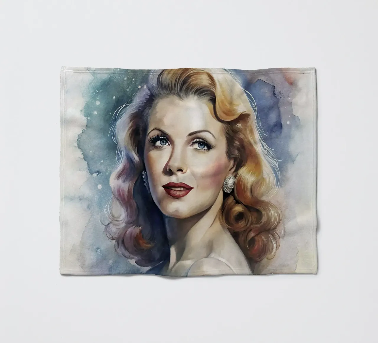 Rita Hayworth in acquerello coperta in pile da 🎁 ARTVI-SHOP