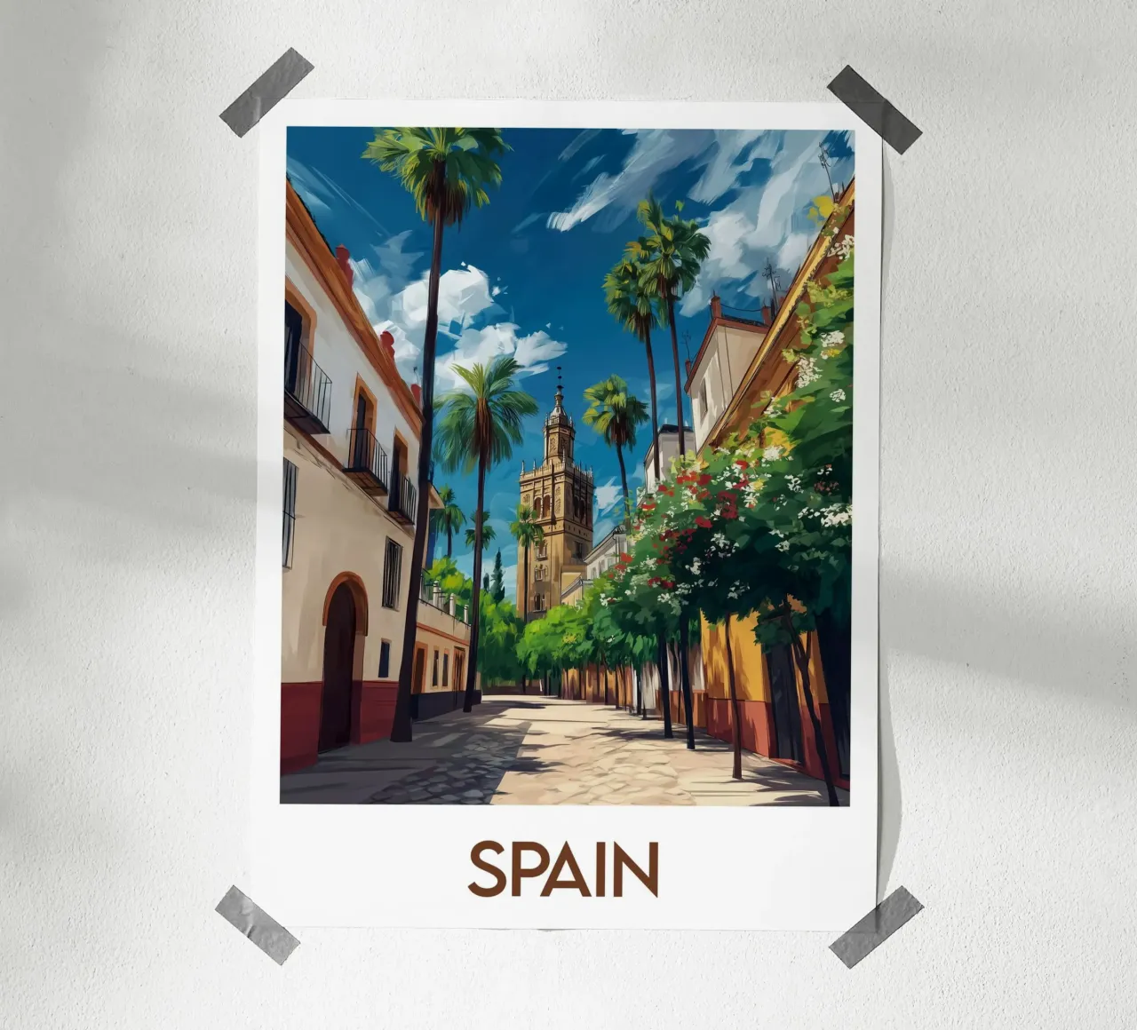 Spanje poster van Frame the World