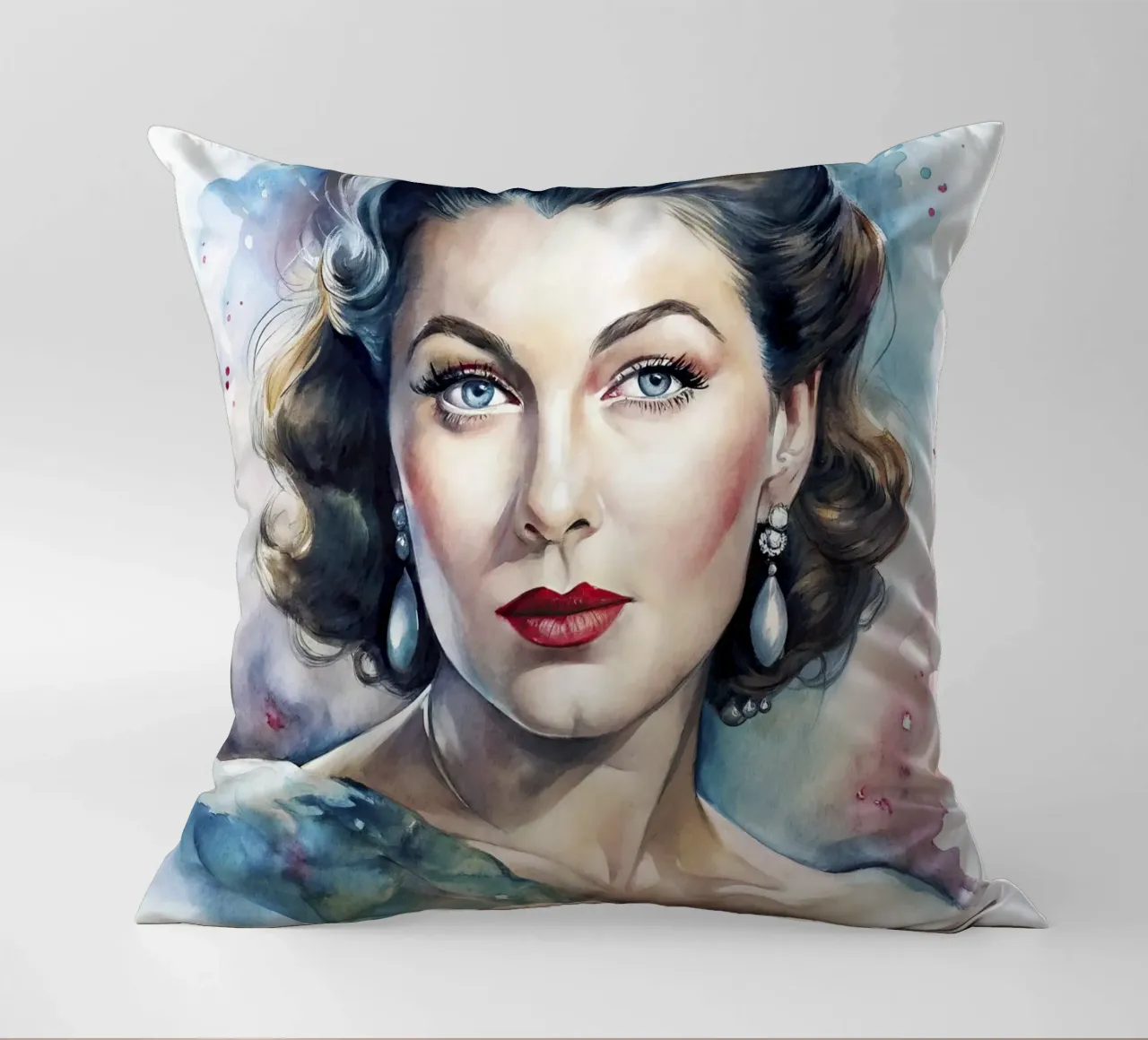 Ava Gardner in acquerello cuscino da ARTVI-SHOP