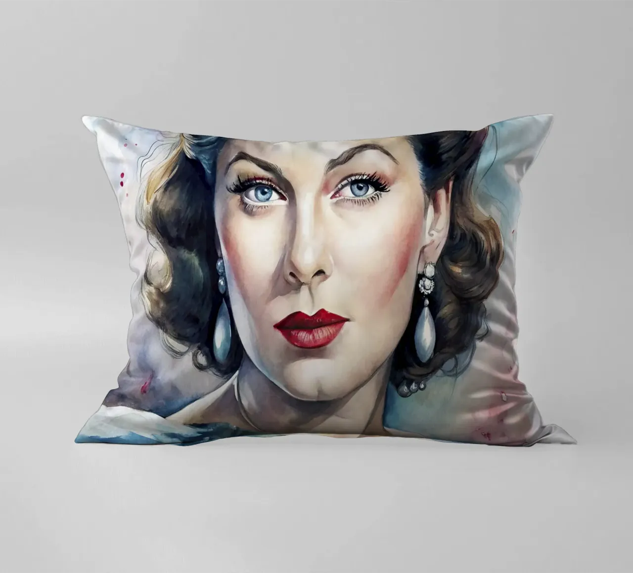 Ava Gardner in acquerello cuscino da ARTVI-SHOP