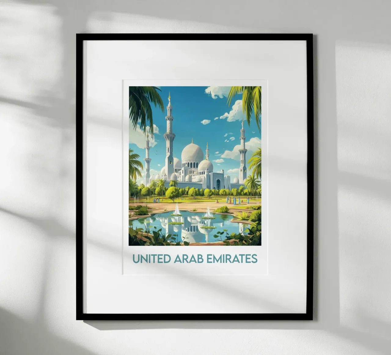 Manifesto degli Emirati Arabi Uniti poster da Frame the World