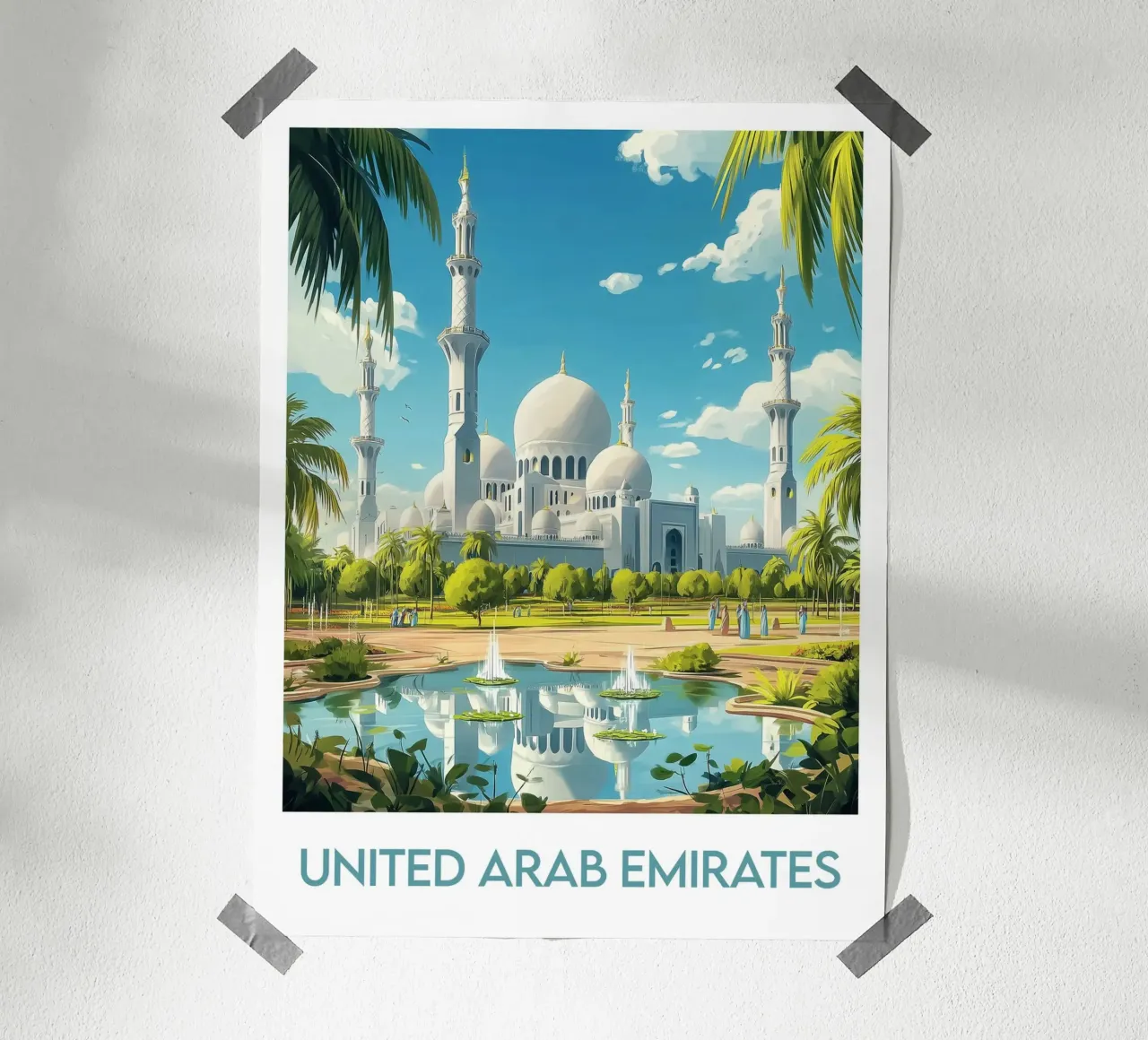 Manifesto degli Emirati Arabi Uniti poster da Frame the World