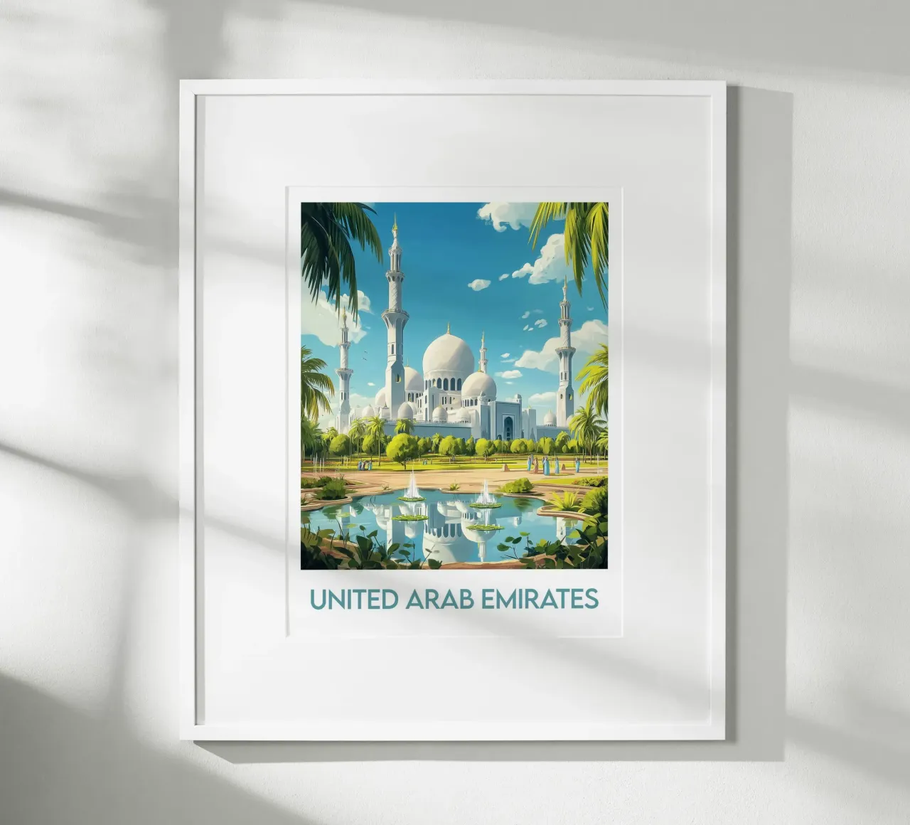 Manifesto degli Emirati Arabi Uniti poster da Frame the World