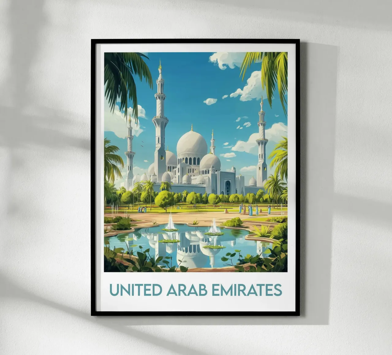 Manifesto degli Emirati Arabi Uniti poster da Frame the World