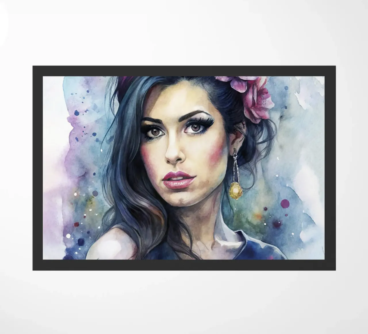Amy Winehouse in acquerello zerbino da ARTVI-SHOP