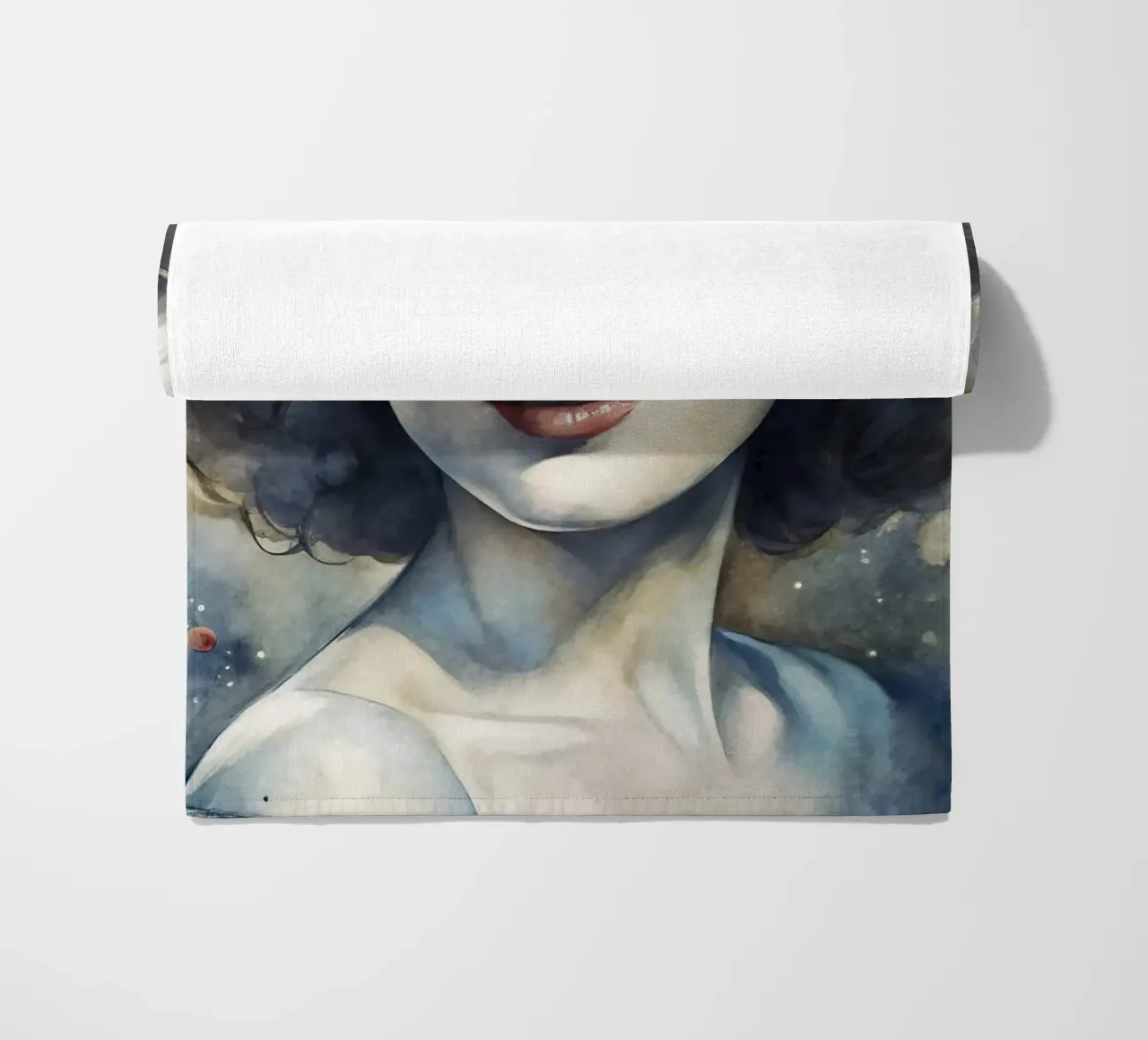 Ava Gardner in acquerello telo mare da ARTVI-SHOP