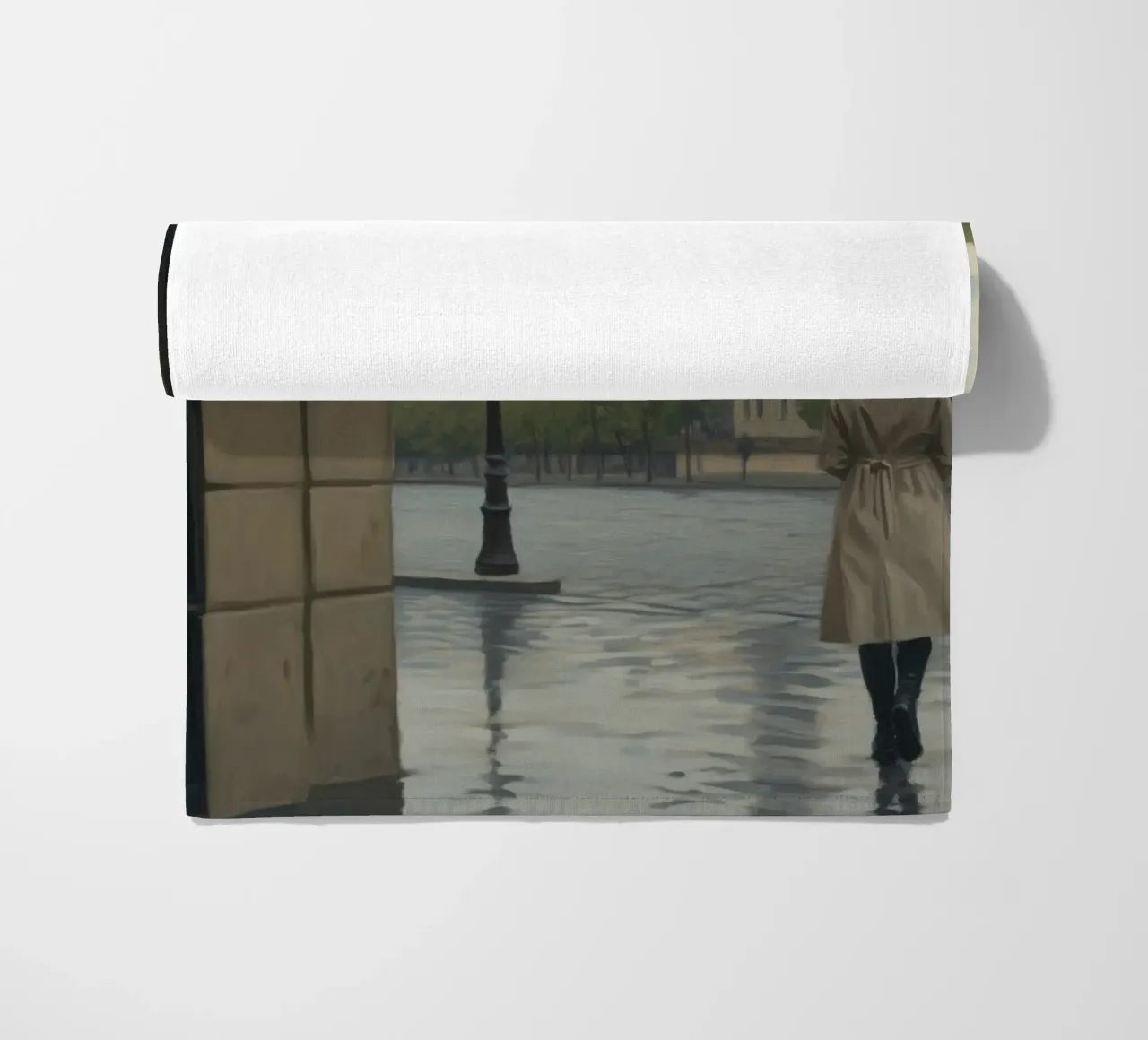 Giornata di pioggia a Parigi telo mare da Art Center