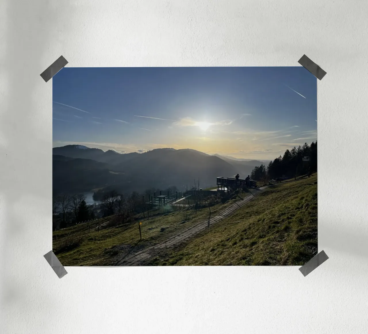 Schliersbergalm poster con telaio in alluminio da Dorothea Baur