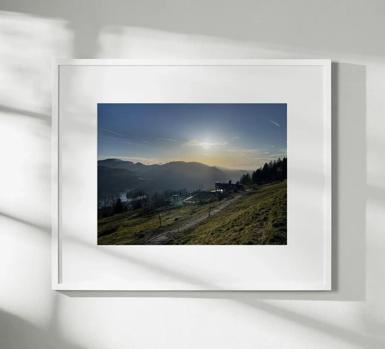 Schliersbergalm poster con telaio in alluminio da Dorothea Baur