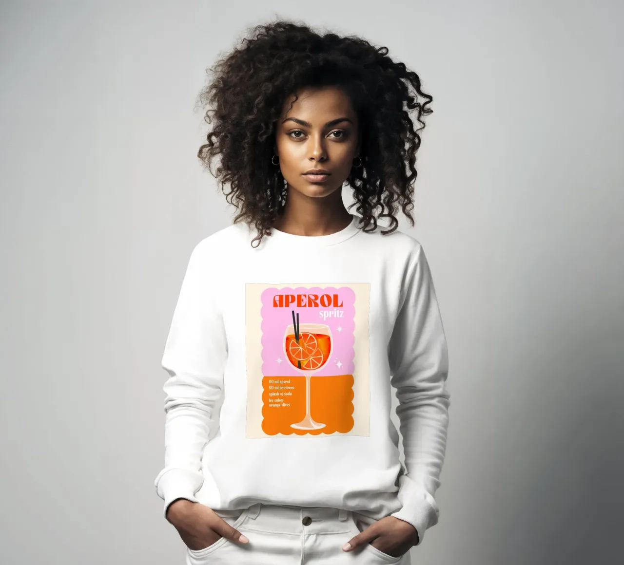 Poster per spritz Aperol felpa da PrintStudio