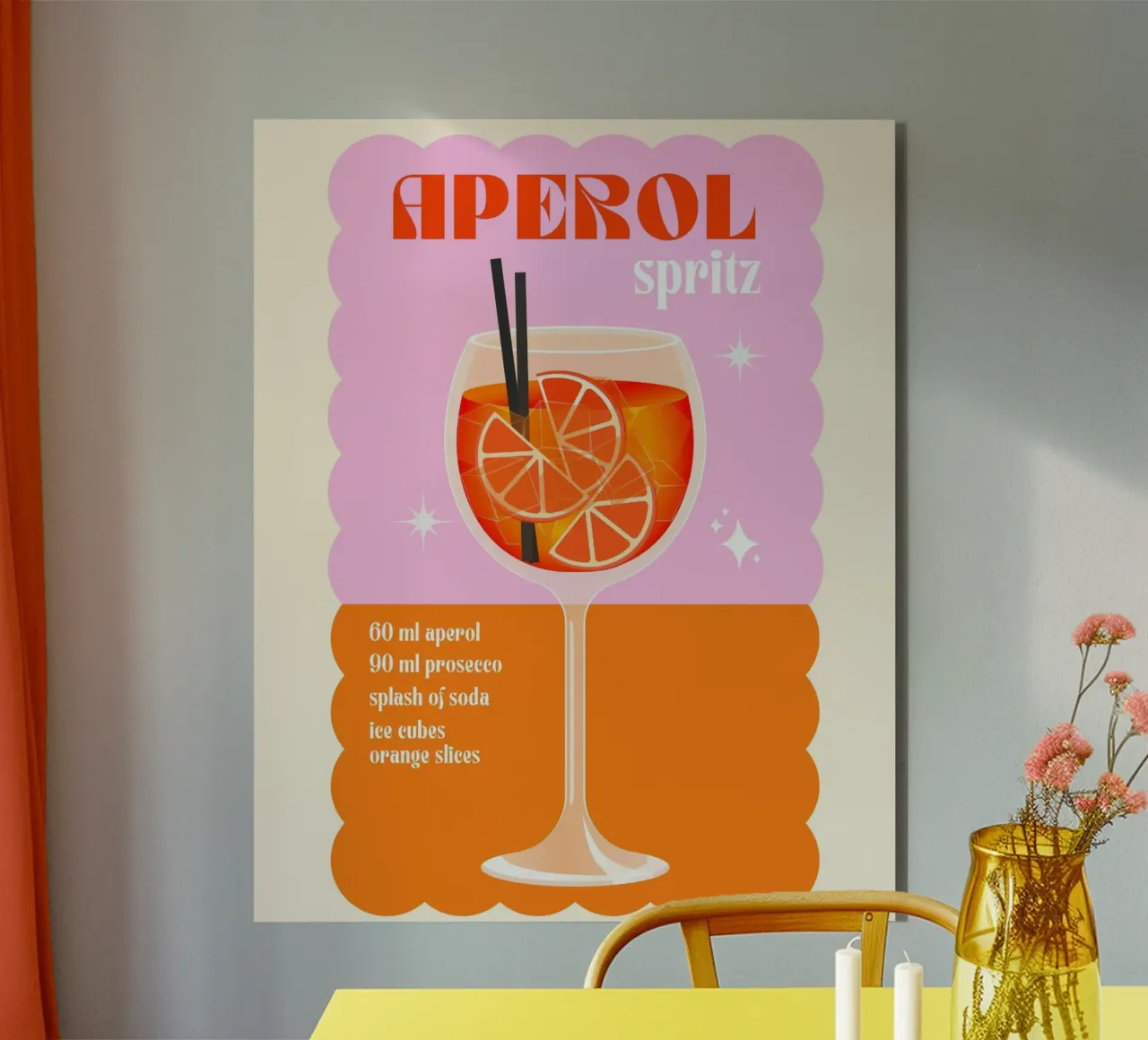 Aperol spritz Poster alu-dibond by PrintStudio