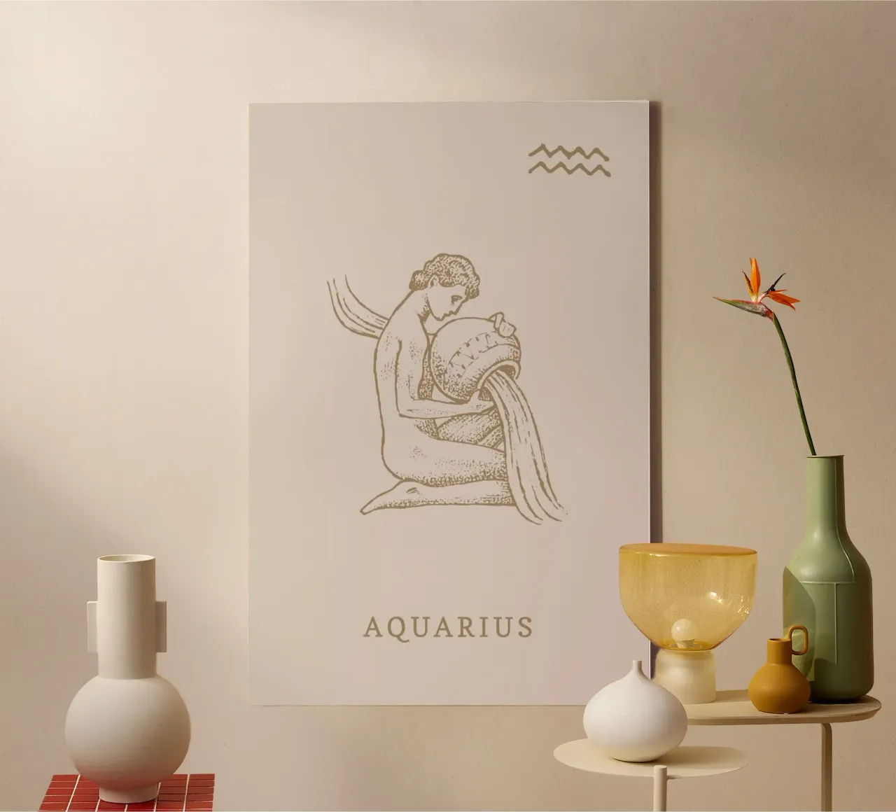 Aquarius canvas by Flora & Fauna
