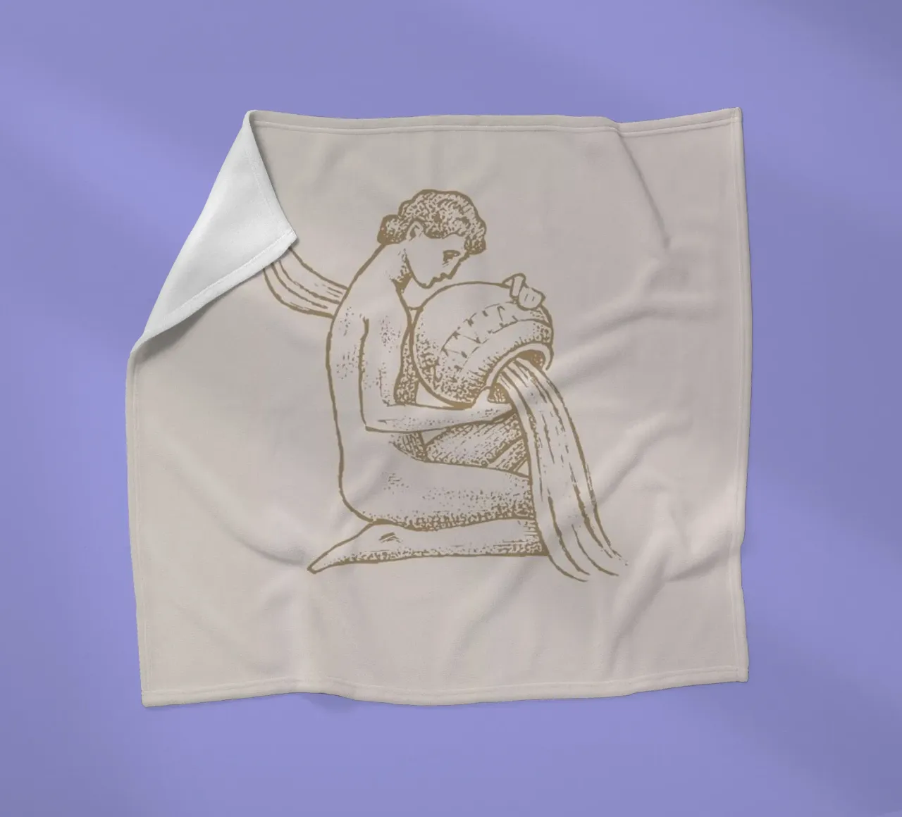 Aquarius fleece blanket by Flora & Fauna