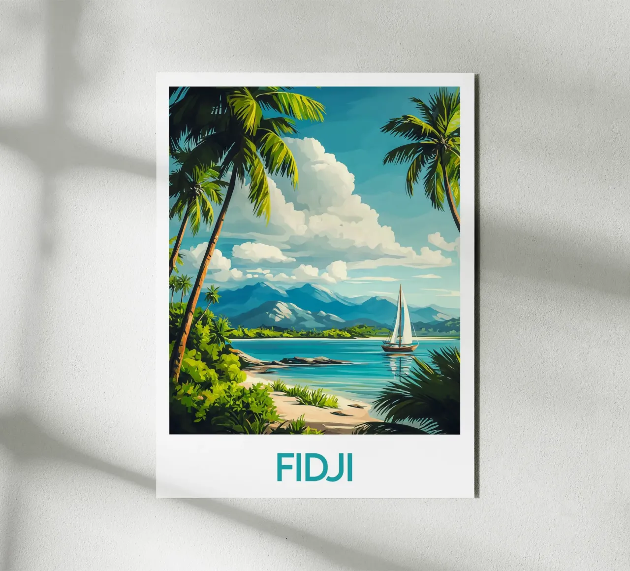 Affiche Fidji alluminio dibond da Frame the World