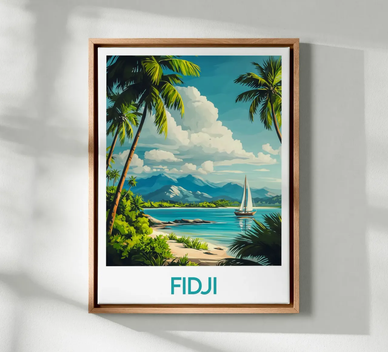 Affiche Fidji tela da Frame the World