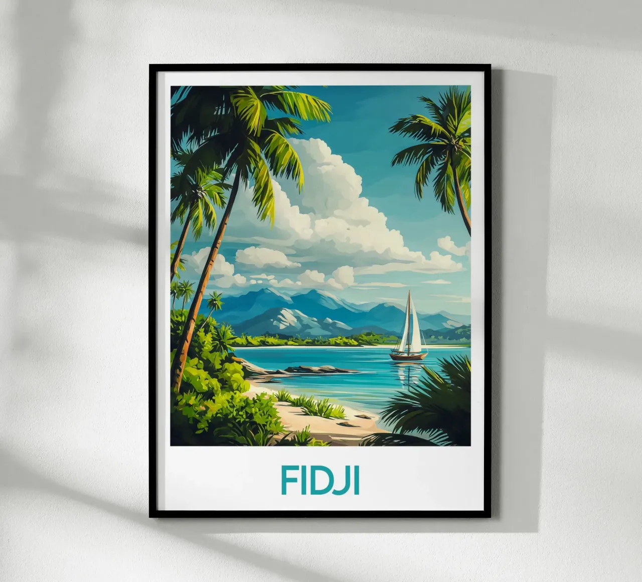 Affiche Fidji poster da Frame the World