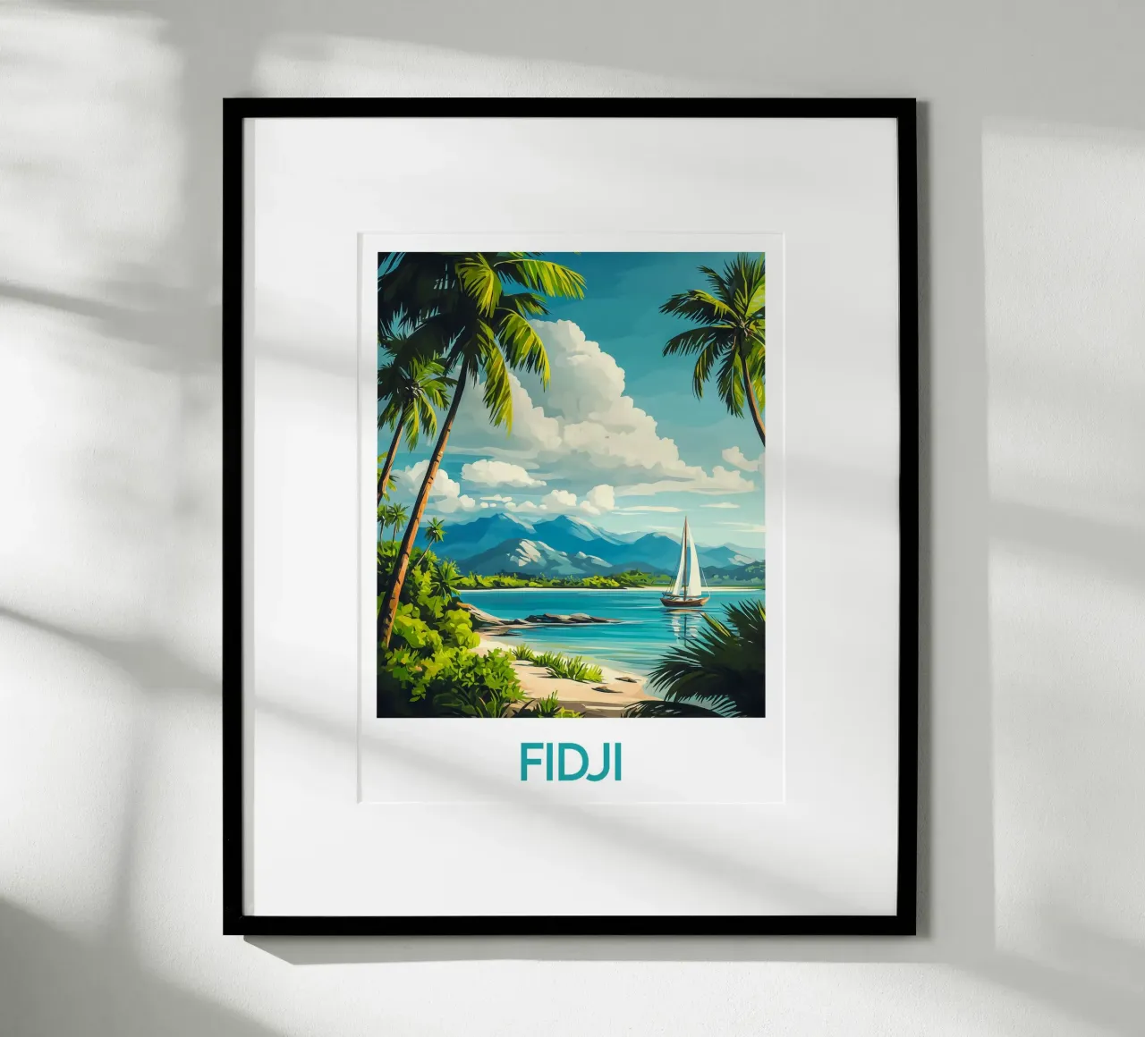 Affiche Fidji poster da Frame the World