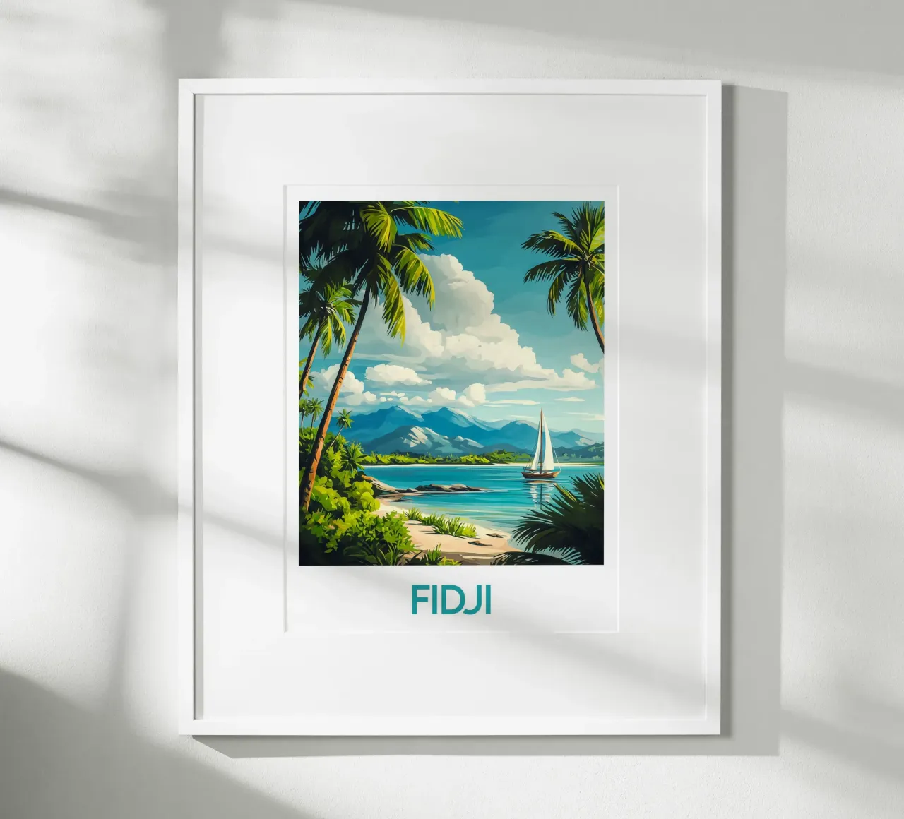 Affiche Fidji poster da Frame the World