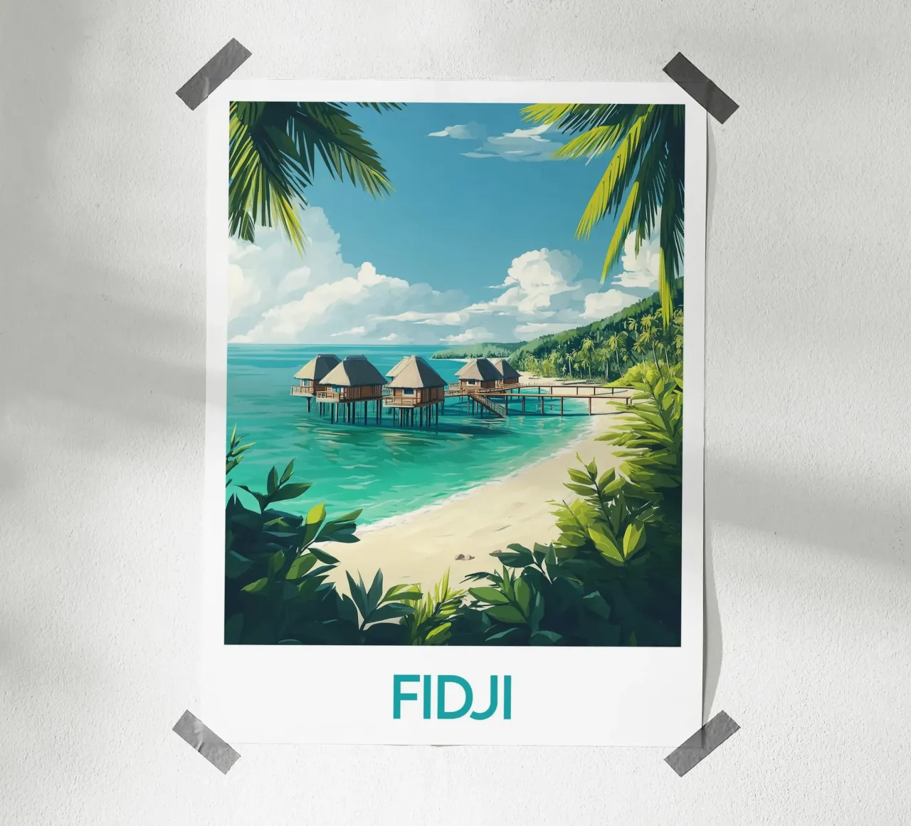 Affiche Fidji carta hahnemühle da Frame the World