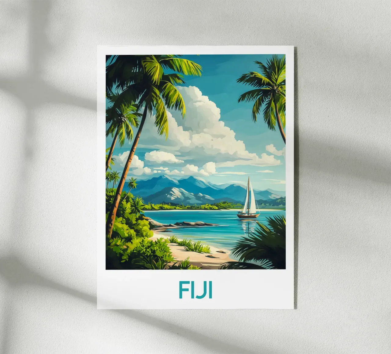 Affiche Fidji plexiglass da Frame the World