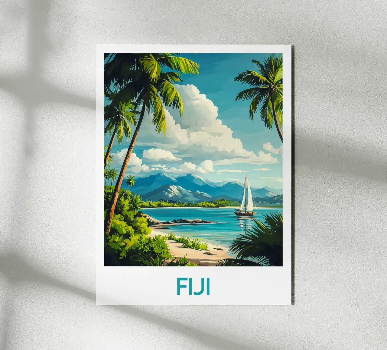 Affiche Fidji alluminio dibond da Frame the World