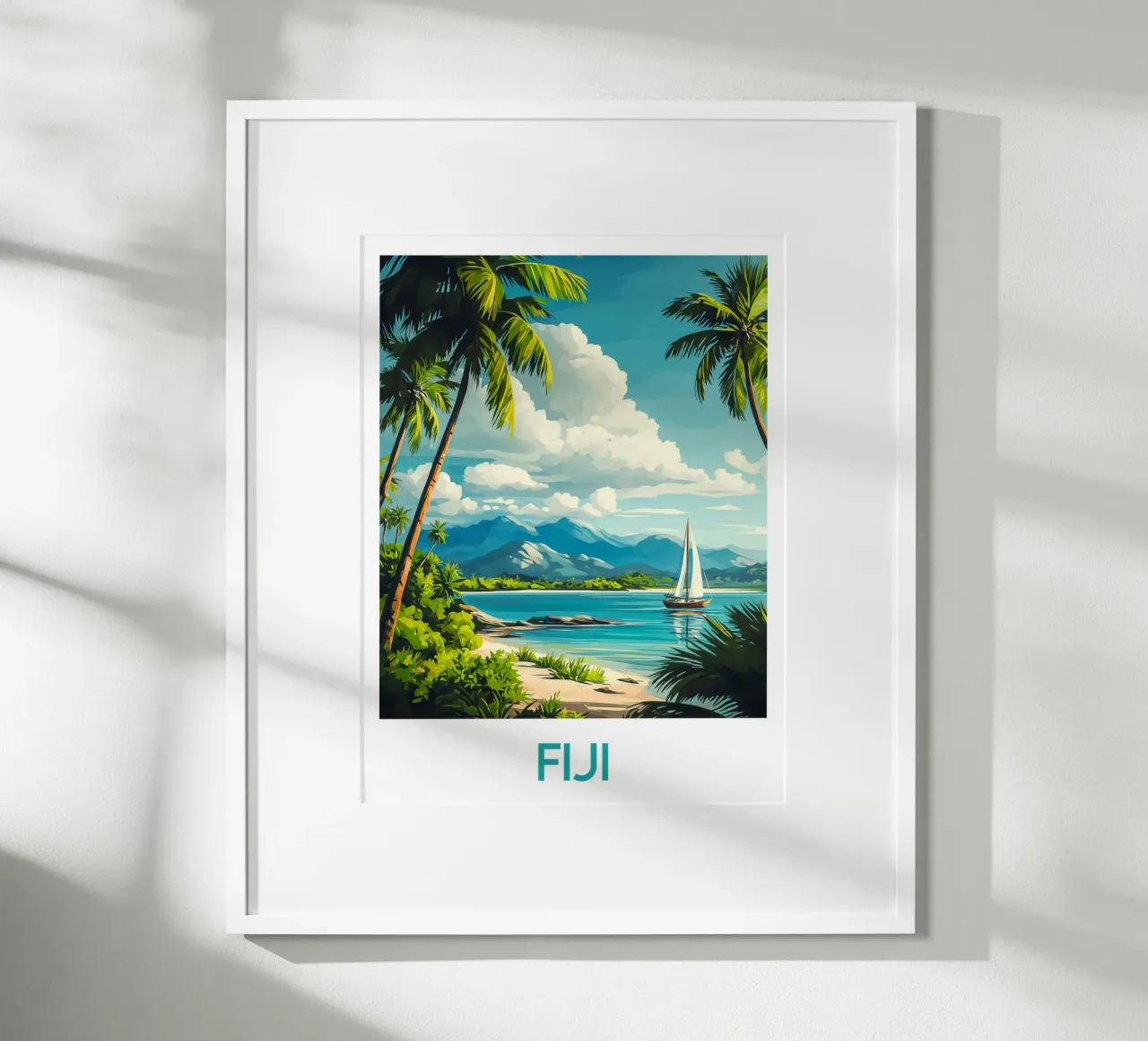 Affiche Fidji carta hahnemühle da Frame the World