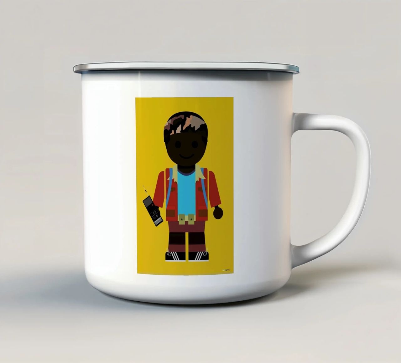 Lucas Toy tazza in smalto da Rafa Gomes