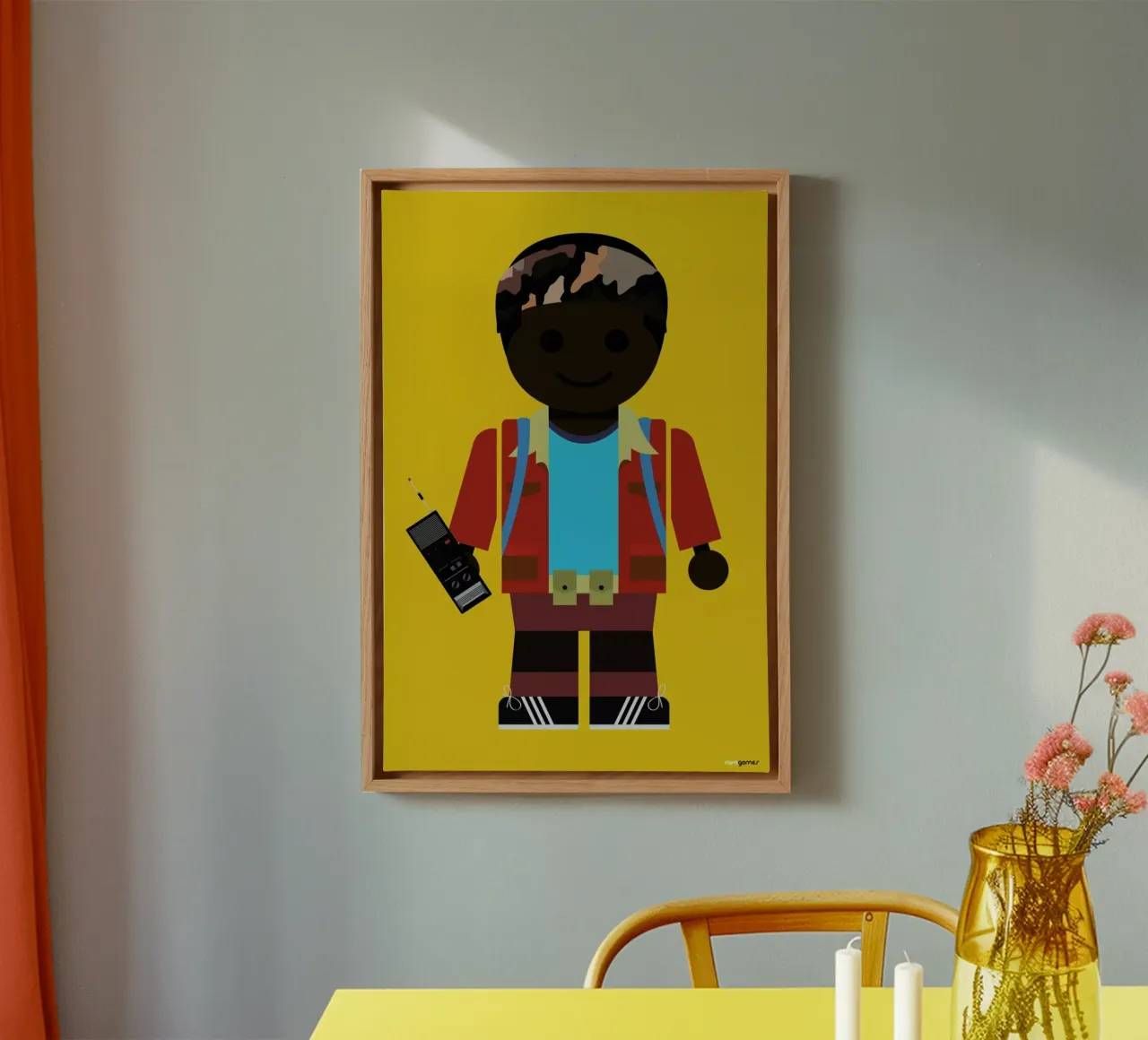 Lucas Toy canvas met Baklijst van Rafa Gomes