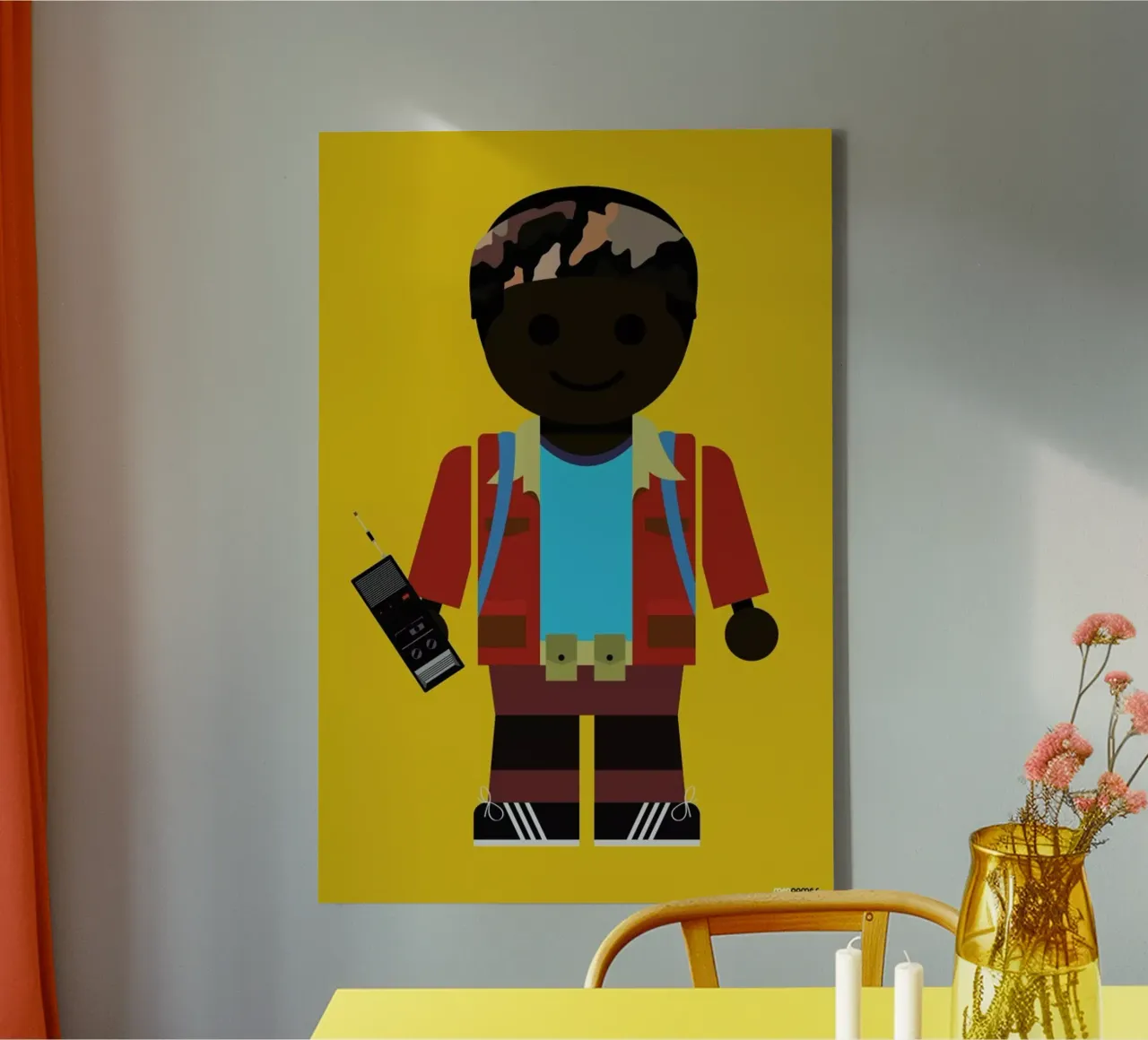 Lucas Toy canvas met Baklijst van Rafa Gomes