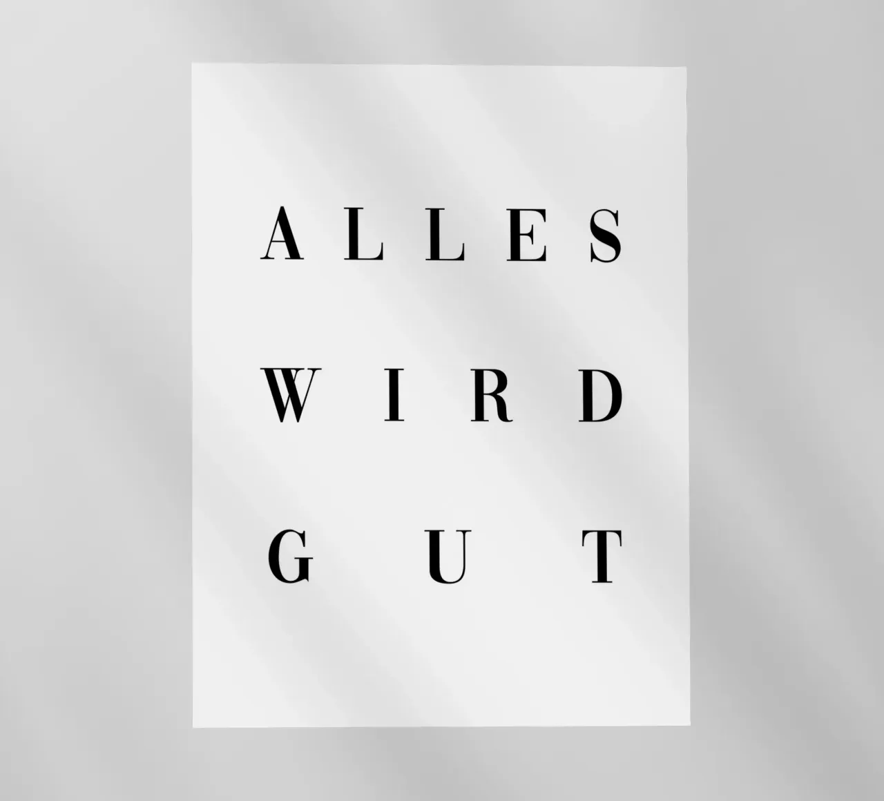 Alles wird gut pellicola backlit da BAINAI QUOTES